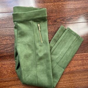 Janie and Jack Olive Pants with Gold Accent